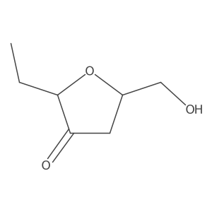 3(2H)-Furanone, 2-ethyldihydro-5-(hydroxymethyl)-, (2S,5S)-结构式