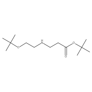 Tert-butyl 3-{[2-(tert-butoxy)ethyl]amino}propanoate Structure