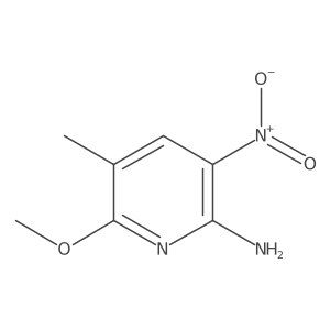 6-Methoxy-5-methyl-3-nitro-2-pyridineamine Structure