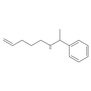 (R)-N-(1-Phenylethyl)pent-4-EN-1-amine Structure