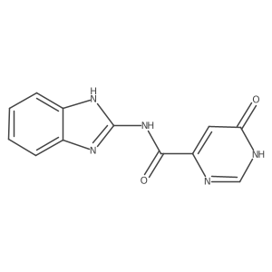 N-(1H-benzo[d]imidazol-2-yl)-6-hydroxypyrimidine-4-carboxamide结构式