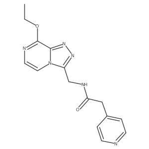 N-((8-ethoxy-[1,2,4]triazolo[4,3-a]pyrazin-3-yl)methyl)-2-(pyridin-4-yl)acetamide Structure