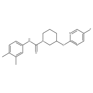 N-(3,4-dimethylphenyl)-3-((5-fluoropyrimidin-2-yl)oxy)piperidine-1-carboxamide Structure