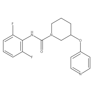 N-(2,6-difluorophenyl)-3-(pyridin-4-yloxy)piperidine-1-carboxamide结构式