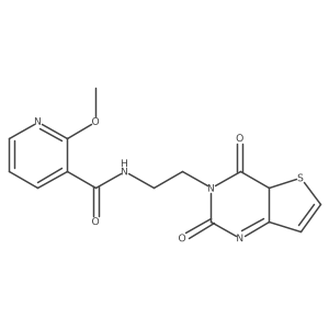 N-[2-(2,4-dioxo-4aH-thieno[3,2-d]pyrimidin-3-yl)ethyl]-2-methoxypyridine-3-carboxamide结构式