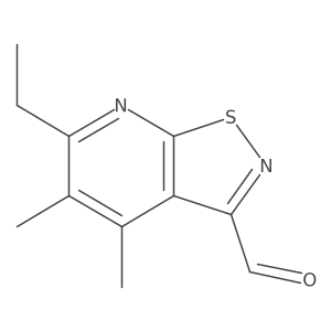 6-Ethyl-4,5-dimethyl-[1,2]thiazolo[5,4-b]pyridine-3-carbaldehyde Structure