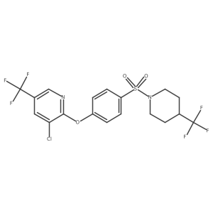 3-Chloro-5-(trifluoromethyl)-2-(4-{[4-(trifluoromethyl)piperidin-1-yl]sulfonyl}phenoxy)pyridine Structure