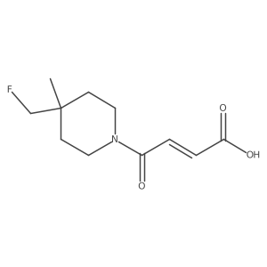 (E)-4-(4-(fluoromethyl)-4-methylpiperidin-1-yl)-4-oxobut-2-enoic acid结构式
