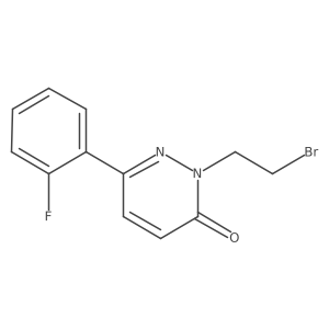 2-(2-Bromoethyl)-6-(2-fluorophenyl)-2,3-dihydropyridazin-3-one Structure