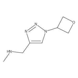 methyl({[1-(oxetan-3-yl)-1H-1,2,3-triazol-4-yl]methyl})amine结构式