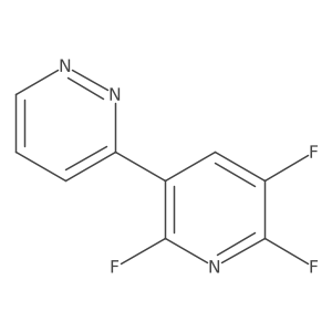 3-(2,5,6-Trifluoropyridin-3-yl)pyridazine结构式