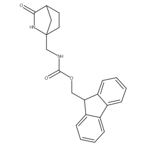 (9H-fluoren-9-yl)methyl N-({3-oxo-2-azabicyclo[2.2.1]heptan-1-yl}methyl)carbamate结构式