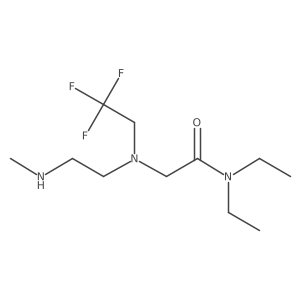 N,N-diethyl-2-{[2-(methylamino)ethyl](2,2,2-trifluoroethyl)amino}acetamide Structure