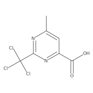6-Methyl-2-(trichloromethyl)pyrimidine-4-carboxylic acid Structure