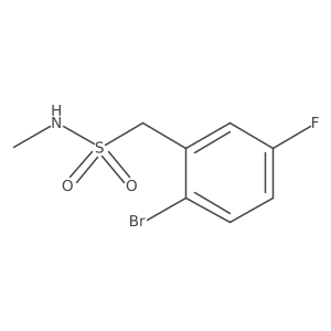 1-(2-bromo-5-fluorophenyl)-N-methylmethanesulfonamide结构式