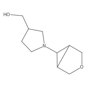 (1-{3-Oxabicyclo[3.1.0]hexan-6-yl}pyrrolidin-3-yl)methanol Structure
