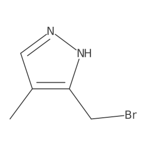 3-(bromomethyl)-4-methyl-1H-pyrazole结构式