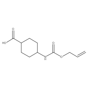 trans 4-Allyloxycarbonylamino-cyclohexanecarboxylic acid Structure