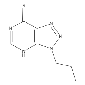 3-propyl-3H-[1,2,3]triazolo[4,5-d]pyrimidine-7-thiol结构式