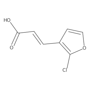 (2E)-3-(2-chlorofuran-3-yl)prop-2-enoic acid Structure