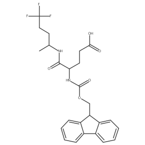 4-({[(9H-fluoren-9-yl)methoxy]carbonyl}amino)-4-[(5,5,5-trifluoropentan-2-yl)carbamoyl]butanoic acid结构式
