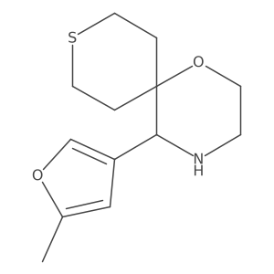 5-(5-Methylfuran-3-yl)-1-oxa-9-thia-4-azaspiro[5.5]undecane Structure