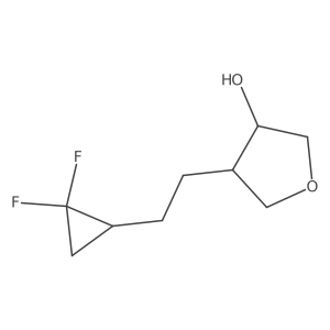 4-[2-(2,2-Difluorocyclopropyl)ethyl]oxolan-3-ol Structure