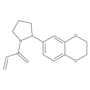 1-[2-(2,3-Dihydro-1,4-benzodioxin-6-yl)pyrrolidin-1-yl]prop-2-en-1-one Structure