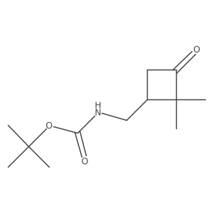 Tert-butyl n-[(2,2-dimethyl-3-oxocyclobutyl)methyl]carbamate结构式