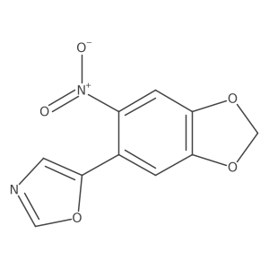 5-(6-Nitro-1,3-benzodioxol-5-yl)-1,3-oxazole结构式