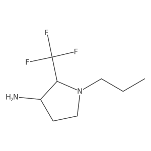 1-Propyl-2-(trifluoromethyl)pyrrolidin-3-amine Structure