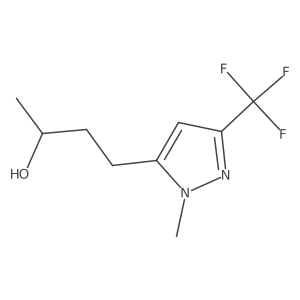 (2R)-4-[1-methyl-3-(trifluoromethyl)-1H-pyrazol-5-yl]butan-2-ol结构式