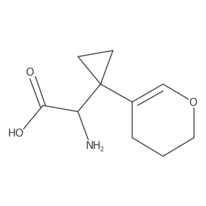 2-amino-2-[1-(3,4-dihydro-2H-pyran-5-yl)cyclopropyl]acetic acid结构式