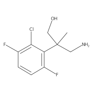 3-Amino-2-(2-chloro-3,6-difluorophenyl)-2-methylpropan-1-ol Structure