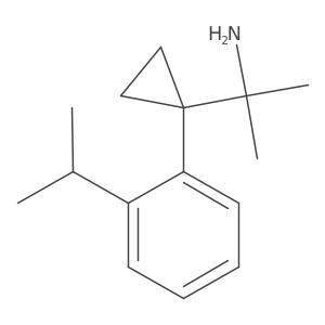 2-{1-[2-(Propan-2-yl)phenyl]cyclopropyl}propan-2-amine结构式