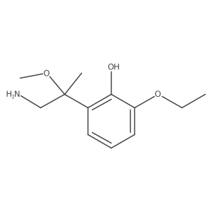 2-(1-Amino-2-methoxypropan-2-yl)-6-ethoxyphenol Structure