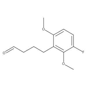 4-(3-Fluoro-2,6-dimethoxyphenyl)butanal Structure