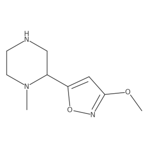 2-(3-Methoxy-1,2-oxazol-5-yl)-1-methylpiperazine Structure