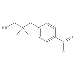 2,2-Difluoro-3-(4-nitrophenyl)propan-1-amine结构式