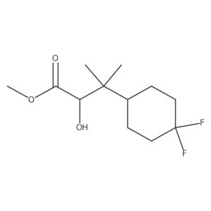Methyl 3-(4,4-difluorocyclohexyl)-2-hydroxy-3-methylbutanoate Structure