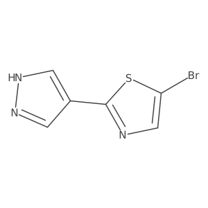 5-bromo-2-(1H-pyrazol-4-yl)-1,3-thiazole结构式