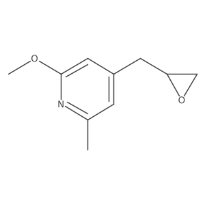 2-Methoxy-6-methyl-4-[(oxiran-2-yl)methyl]pyridine结构式