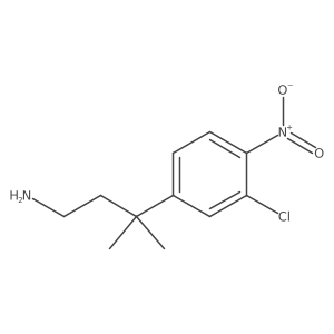 3-(3-Chloro-4-nitrophenyl)-3-methylbutan-1-amine Structure