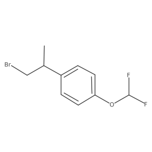 1-(1-Bromopropan-2-yl)-4-(difluoromethoxy)benzene Structure