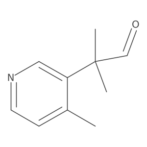 2-Methyl-2-(4-methylpyridin-3-yl)propanal Structure