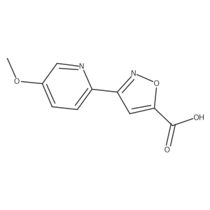 3-(5-Methoxypyridin-2-yl)-1,2-oxazole-5-carboxylic acid结构式