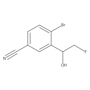 4-Bromo-3-(2-fluoro-1-hydroxyethyl)benzonitrile结构式
