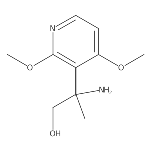2-Amino-2-(2,4-dimethoxypyridin-3-yl)propan-1-ol结构式