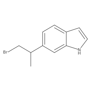 6-(1-bromopropan-2-yl)-1H-indole结构式