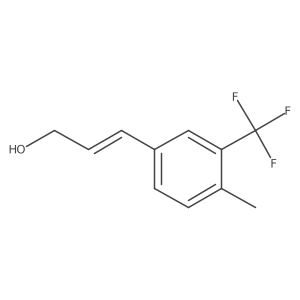 3-[4-Methyl-3-(trifluoromethyl)phenyl]prop-2-en-1-ol Structure